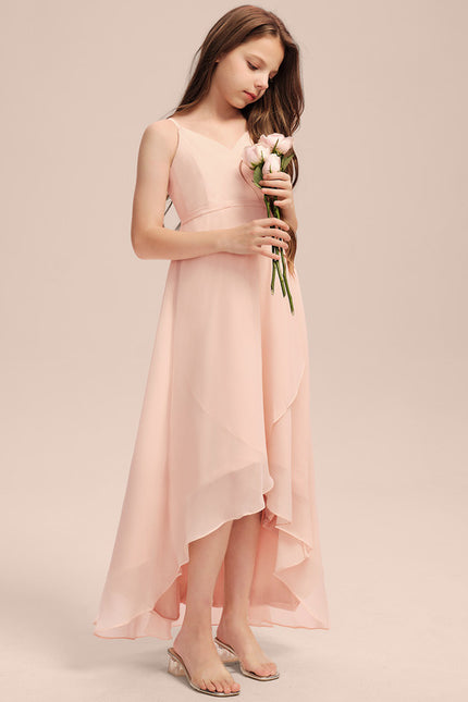 Robe Asymétrique Flottante Beige - gallery 5