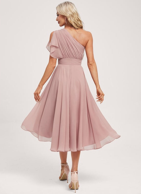 Robe Asymétrique Asymétrique Fluide - gallery 3