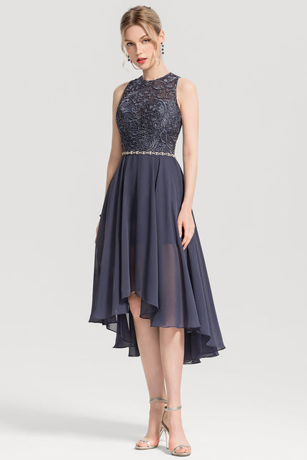 Robe Asymétrique Mousseline Chic - gallery 2