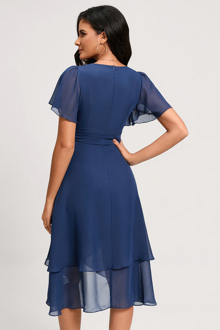 Robe Asymétrique Fluide Vert Pâle - gallery 1