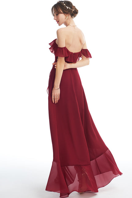 Robe Asymétrique Mousseline Volante - gallery 3
