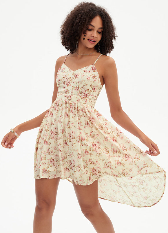 Robe Asymétrique Sérénité Florale - gallery 5