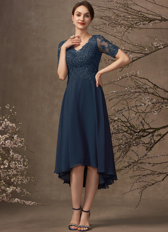 Robe Asymétrique Élégance Ondoyante - gallery 2