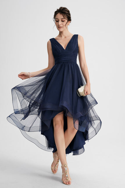 Robe Asymétrique Tulle Aérienne - gallery 2