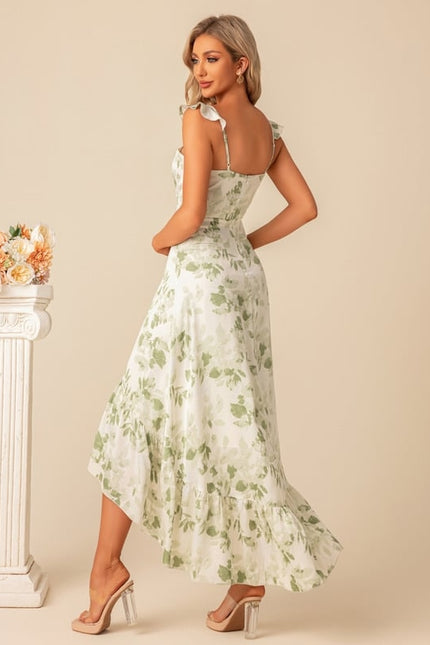 Robe Asymétrique Florale Légère - gallery 3