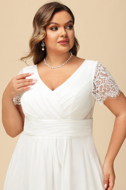Robe Asymétrique Élégante Dentelle - gallery 8