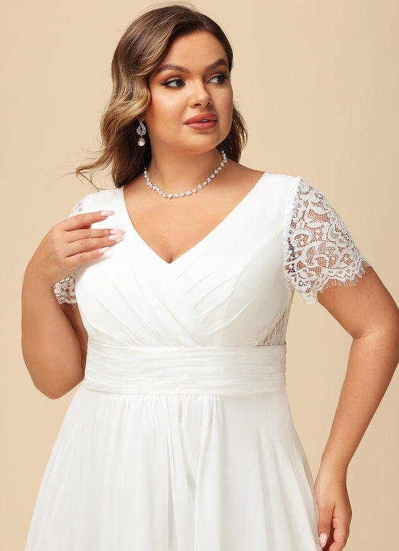 Robe Asymétrique Élégante Dentelle - gallery 8