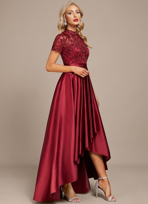 Robe Asymétrique Élégance Ébène - gallery 3