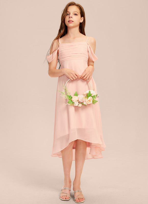 Robe Asymétrique Asymétrique Vert Pâle - gallery 2