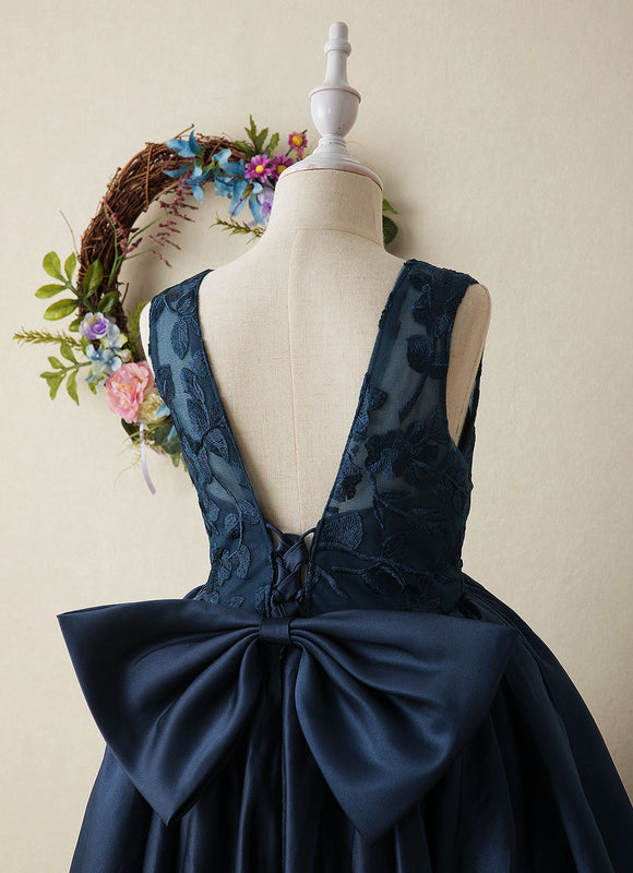 Robe Asymétrique Satin Fleurie - gallery 2
