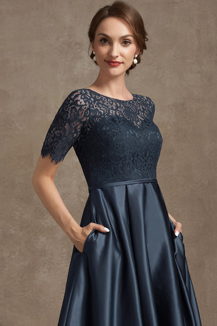 Robe Asymétrique Satin Chic - gallery 2