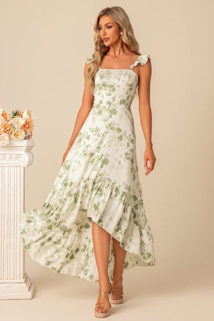 Robe Asymétrique Florale Légère - gallery 2