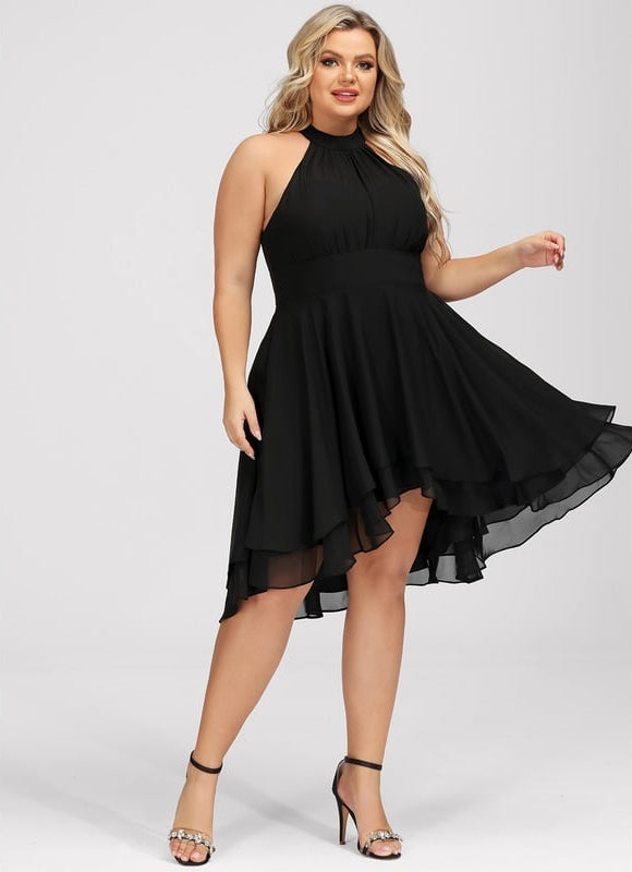 Robe Asymétrique Asymétrique Élégante - gallery 5