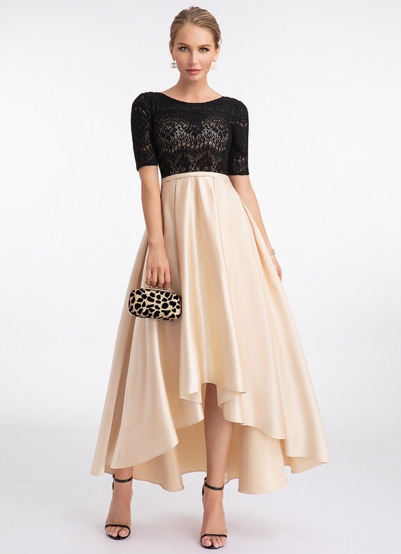 Robe Asymétrique Asymétrique Écrue