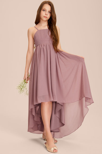 Robe Asymétrique Évasée Vert Deau - gallery 2