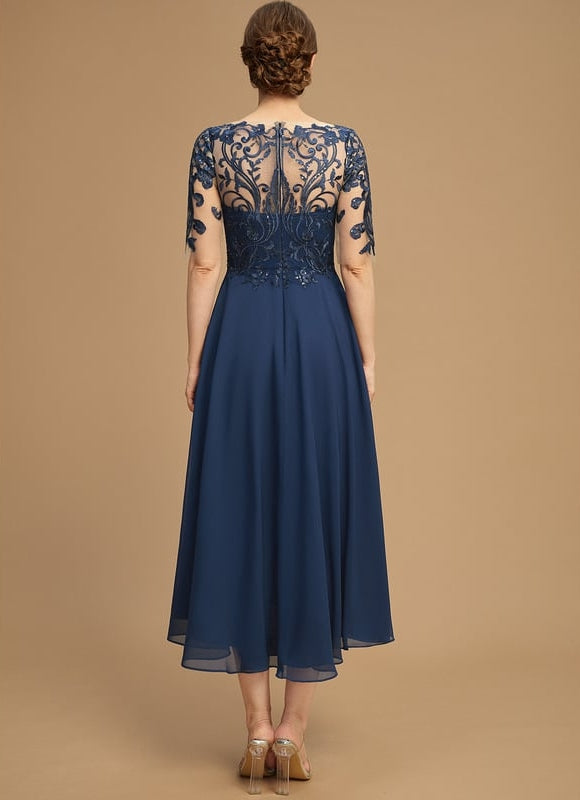 Robe Asymétrique Envoûtante Élégante - gallery 2