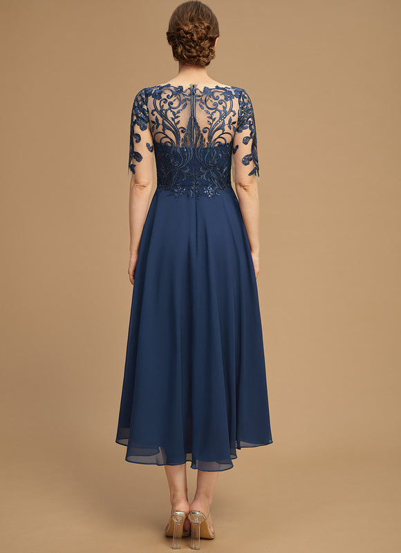Robe Asymétrique Fluide Brodée - gallery 2