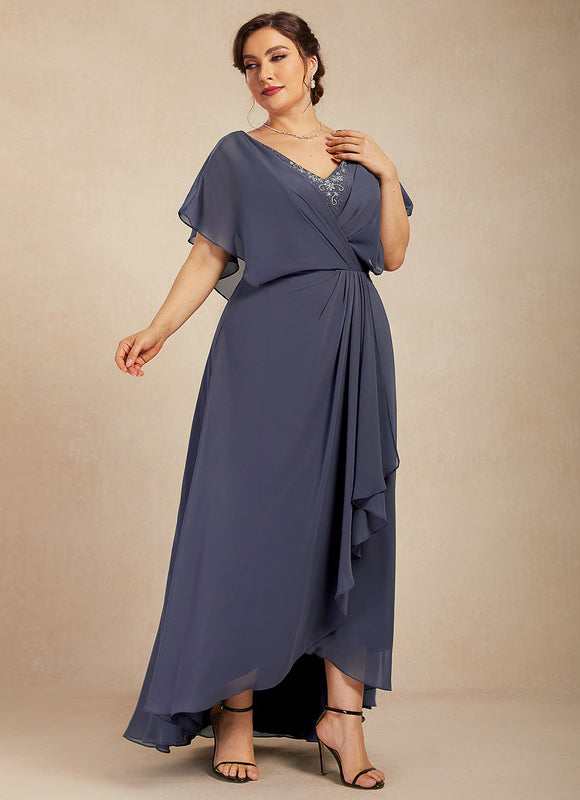 Robe Asymétrique Élégance Flottante Nocturne - gallery 7