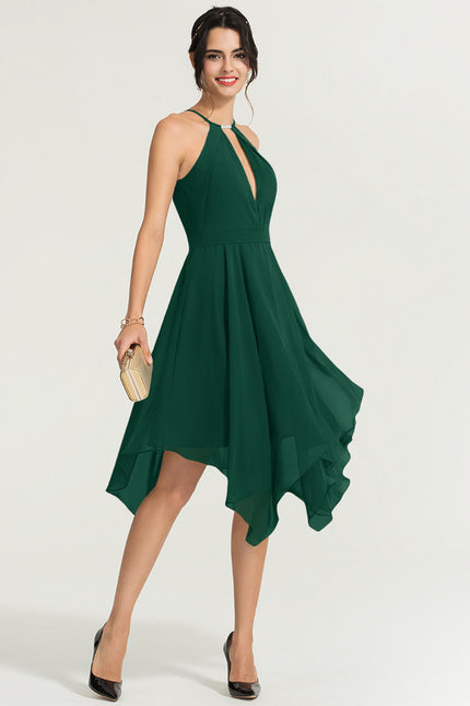 Robe Asymétrique Chic Asymétrique Perlé