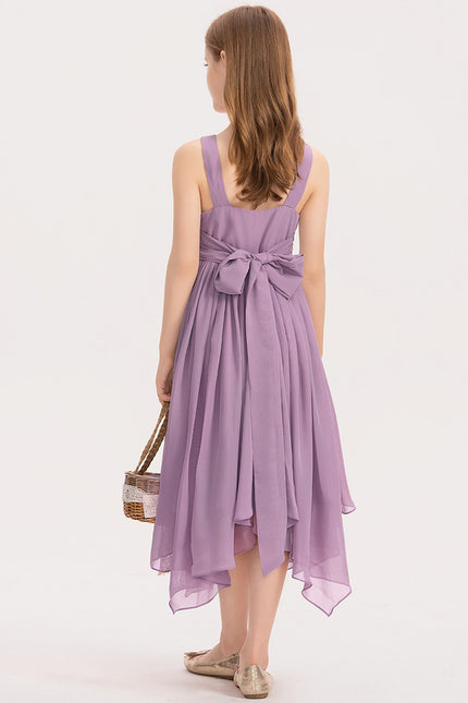 Robe Asymétrique Lavande Élégante - gallery 4