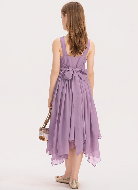 Robe Asymétrique Lavande Élégante - gallery 4