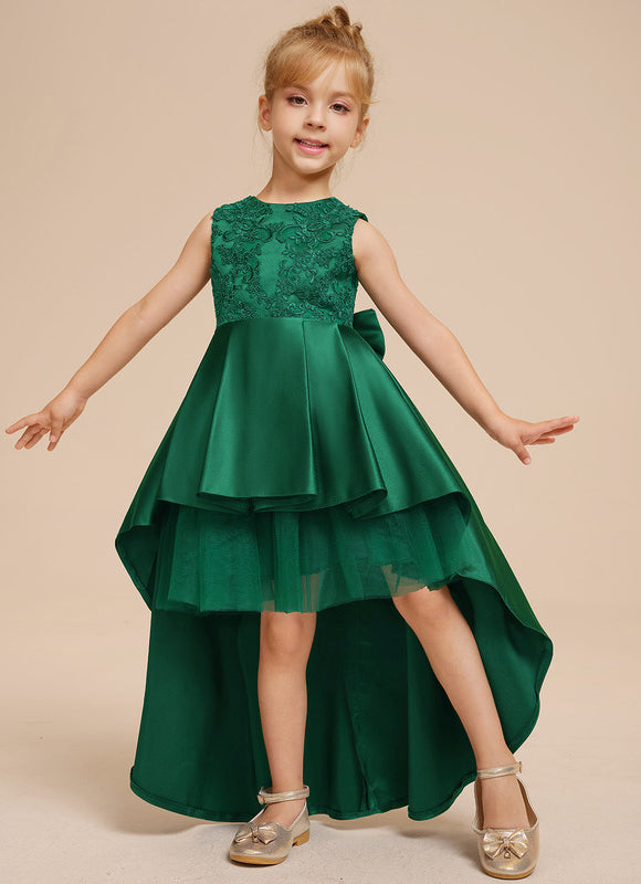 Robe Asymétrique Verte Festive - gallery 9