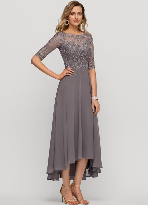 Robe Asymétrique Mère Élégante - gallery 3