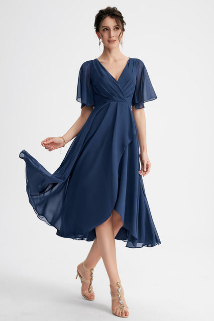 Robe Asymétrique Fluide Vert Pâle - gallery 2