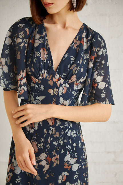 Robe Asymétrique Maxi Vaporeuse - gallery 1