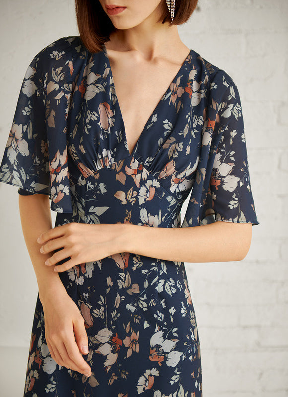 Robe Asymétrique Maxi Vaporeuse - gallery 1