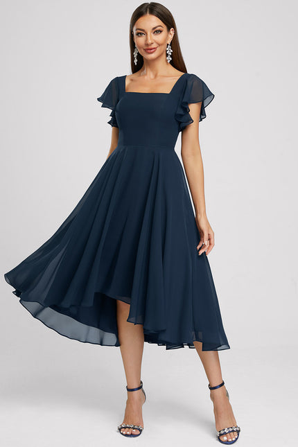 Robe Asymétrique Fluide Chic - gallery 4
