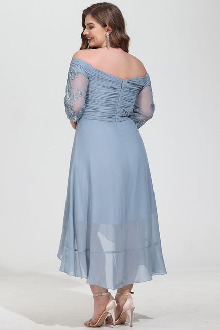 Robe Asymétrique Soirée Brodée - gallery 8