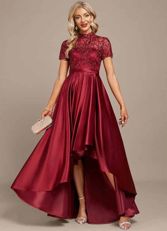 Robe Asymétrique Élégance Ébène