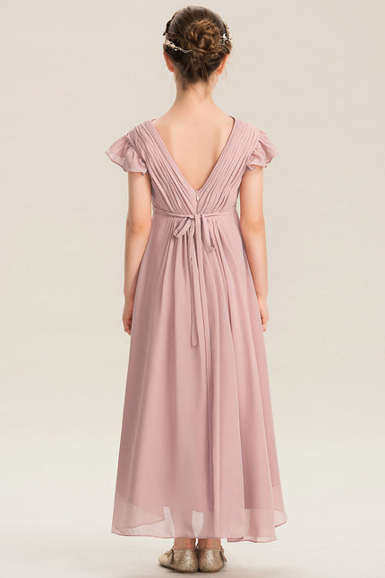 Robe Asymétrique Rose Flottante - gallery 4