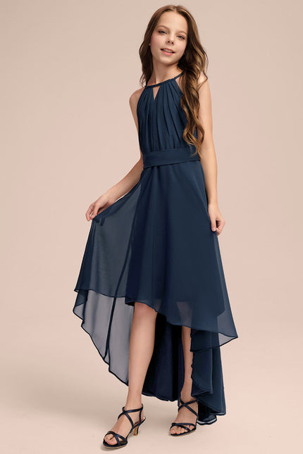 Robe Asymétrique Fluide Émeraude - gallery 2