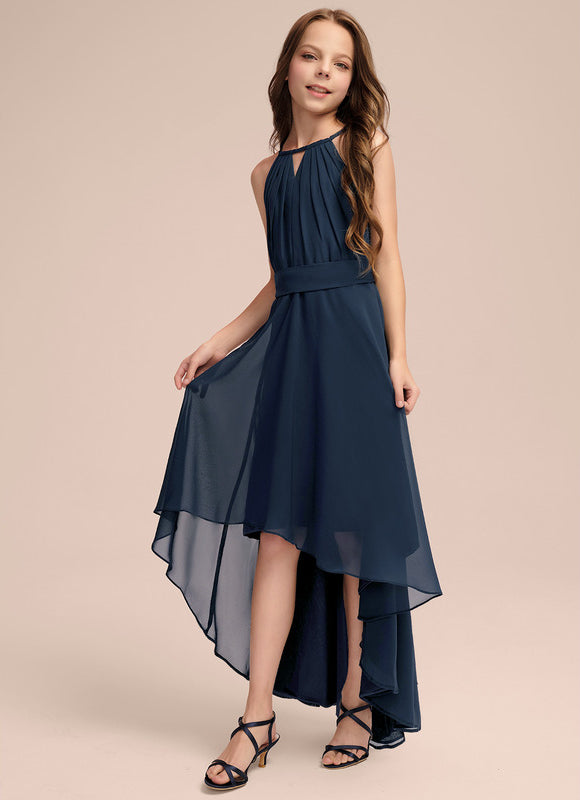 Robe Asymétrique Fluide Émeraude - gallery 2