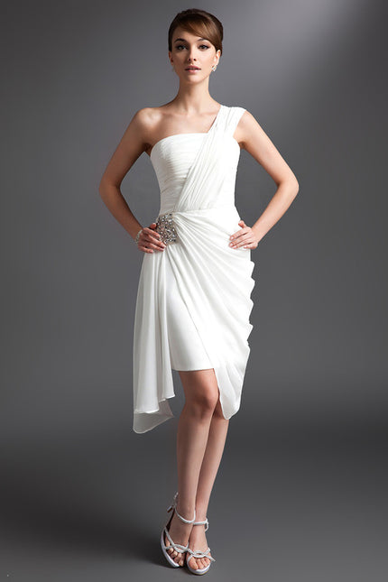 Robe Asymétrique Volante Éclatante - gallery 2