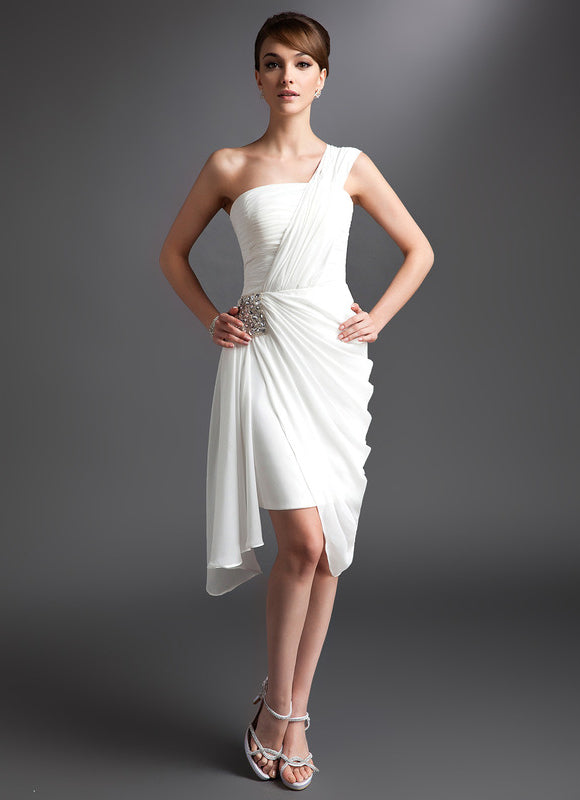 Robe Asymétrique Volante Éclatante - gallery 2