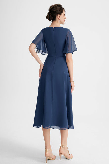 Robe Asymétrique Fluide Vert Pâle - gallery 5
