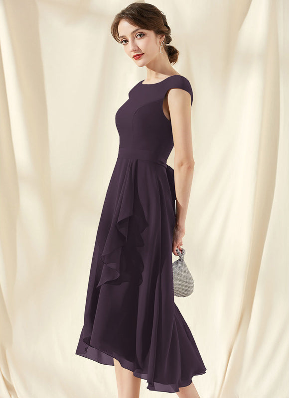 Robe Asymétrique Asymétrique Épurée - gallery 2