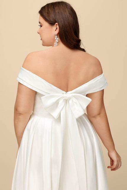Robe Asymétrique Satinée Moderne - gallery 8
