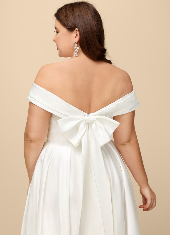 Robe Asymétrique Satinée Moderne - gallery 8
