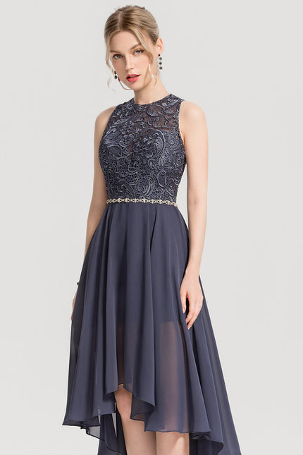 Robe Asymétrique Mousseline Chic - gallery 4