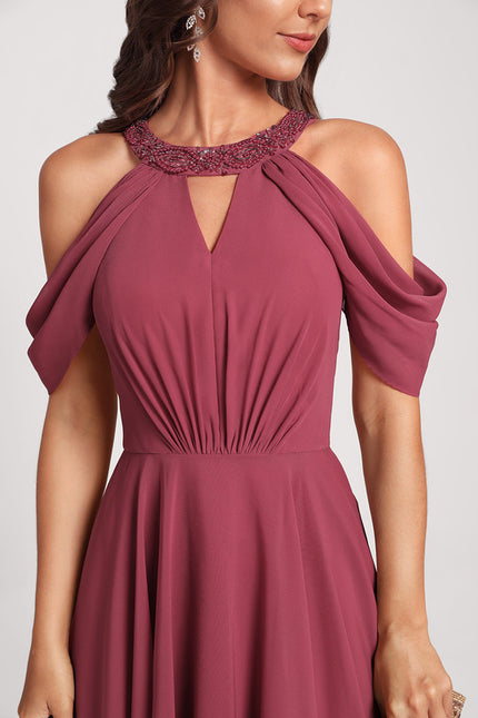 Robe Asymétrique Bicolore Chic - gallery 4