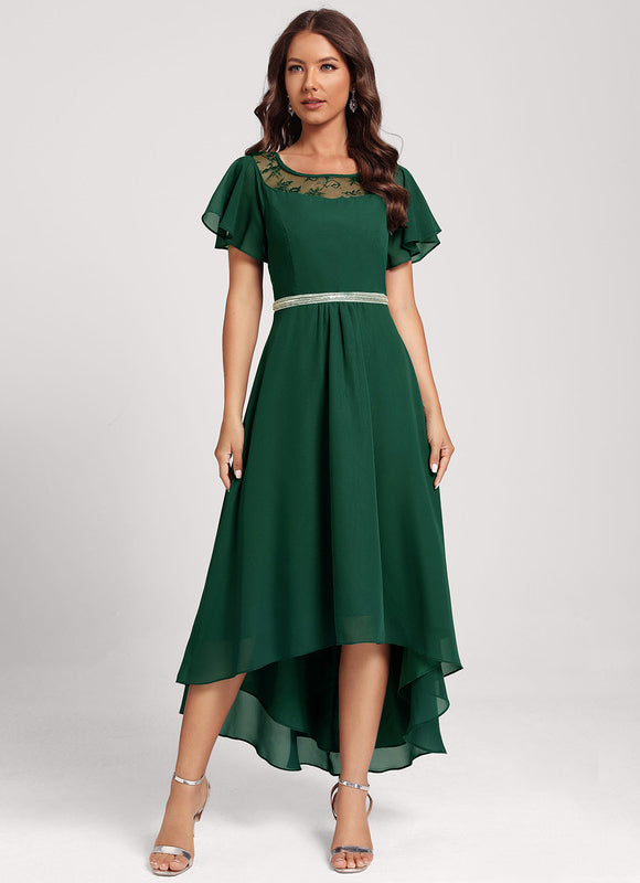 Robe Asymétrique Mousseline Chic