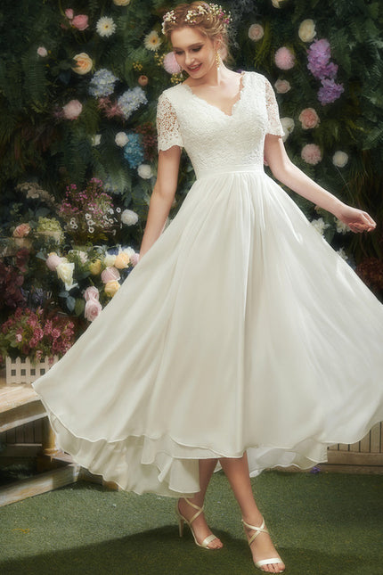 Robe Asymétrique Élégante Dentelle