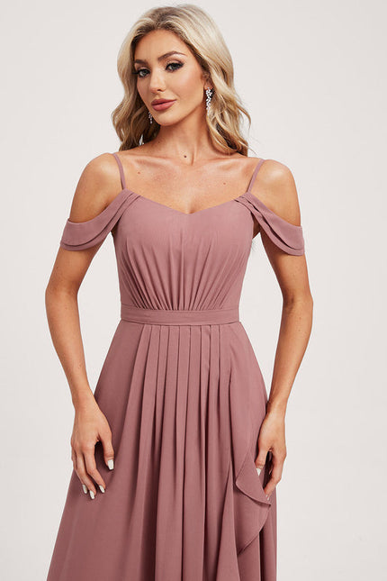 Robe De Soirée Épaule Asymétrique - gallery 3