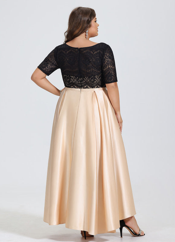 Robe Asymétrique Asymétrique Écrue - gallery 6