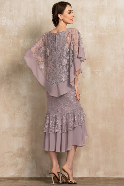 Robe Asymétrique Mère Mariée Chic - gallery 4