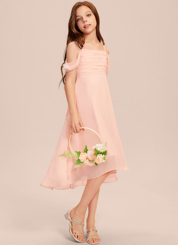 Robe Asymétrique Asymétrique Vert Pâle - gallery 3